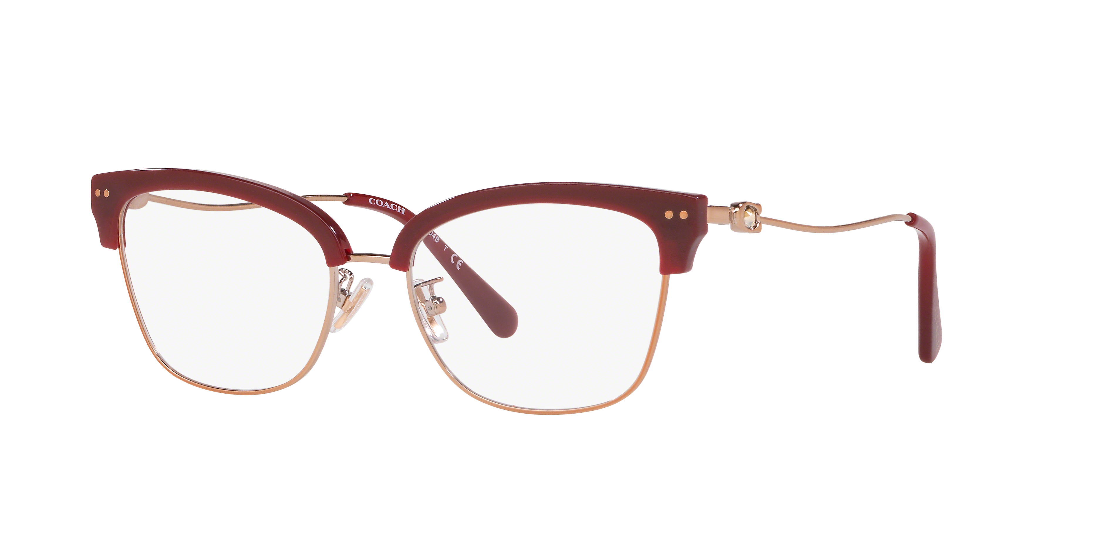 Coach HC5104B Square Eyeglasses - Brown Light Gold