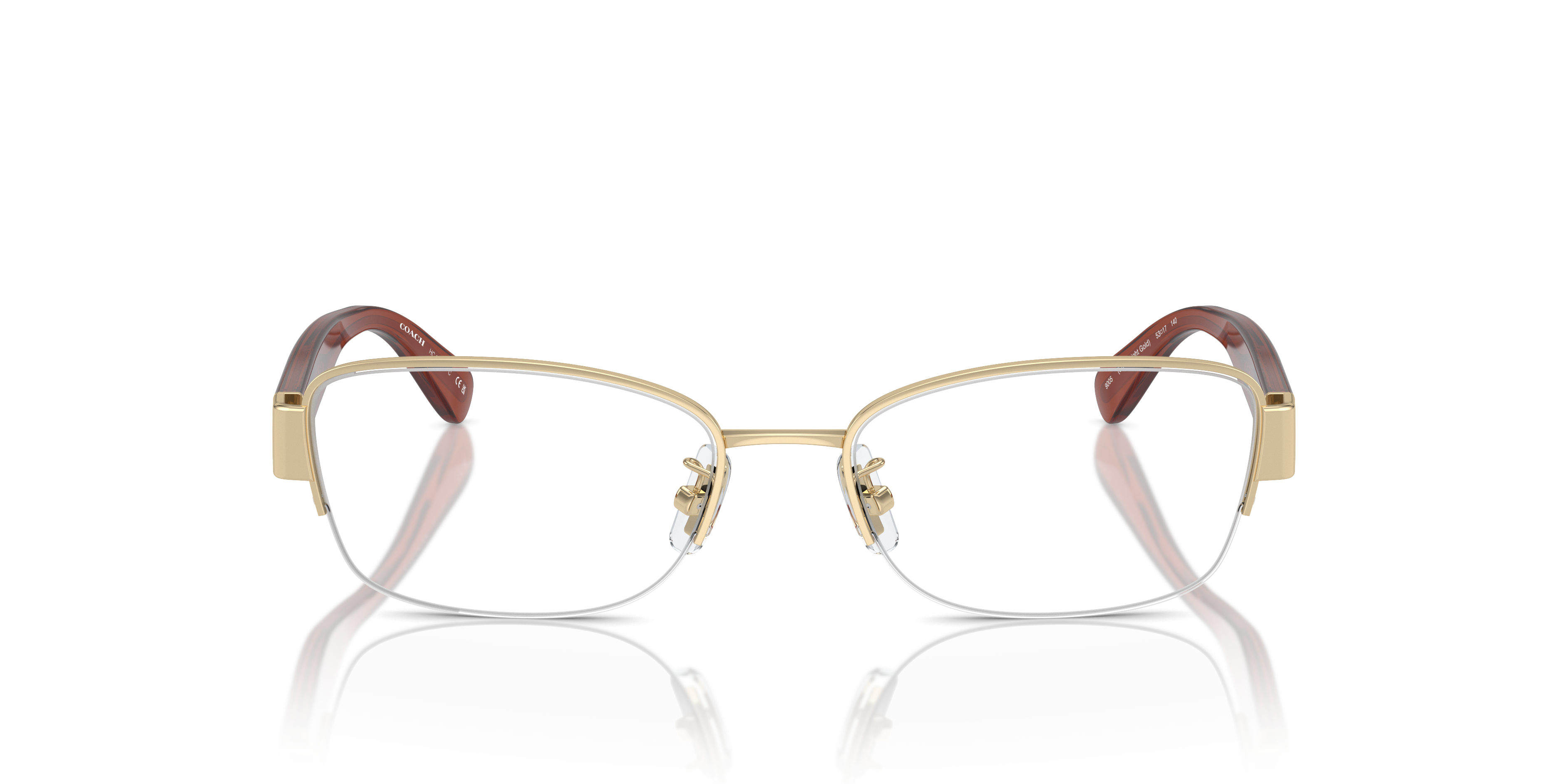 Coach HC5168 Rectangle Eyeglasses - Shiny Rose Gold