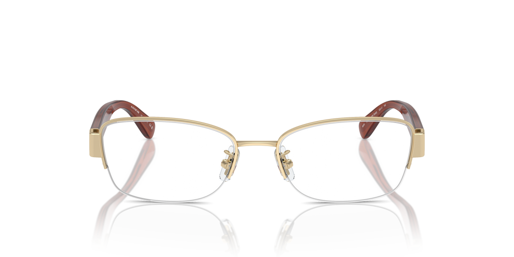 Coach HC5168 Rectangle Eyeglasses - Shiny Light Gold