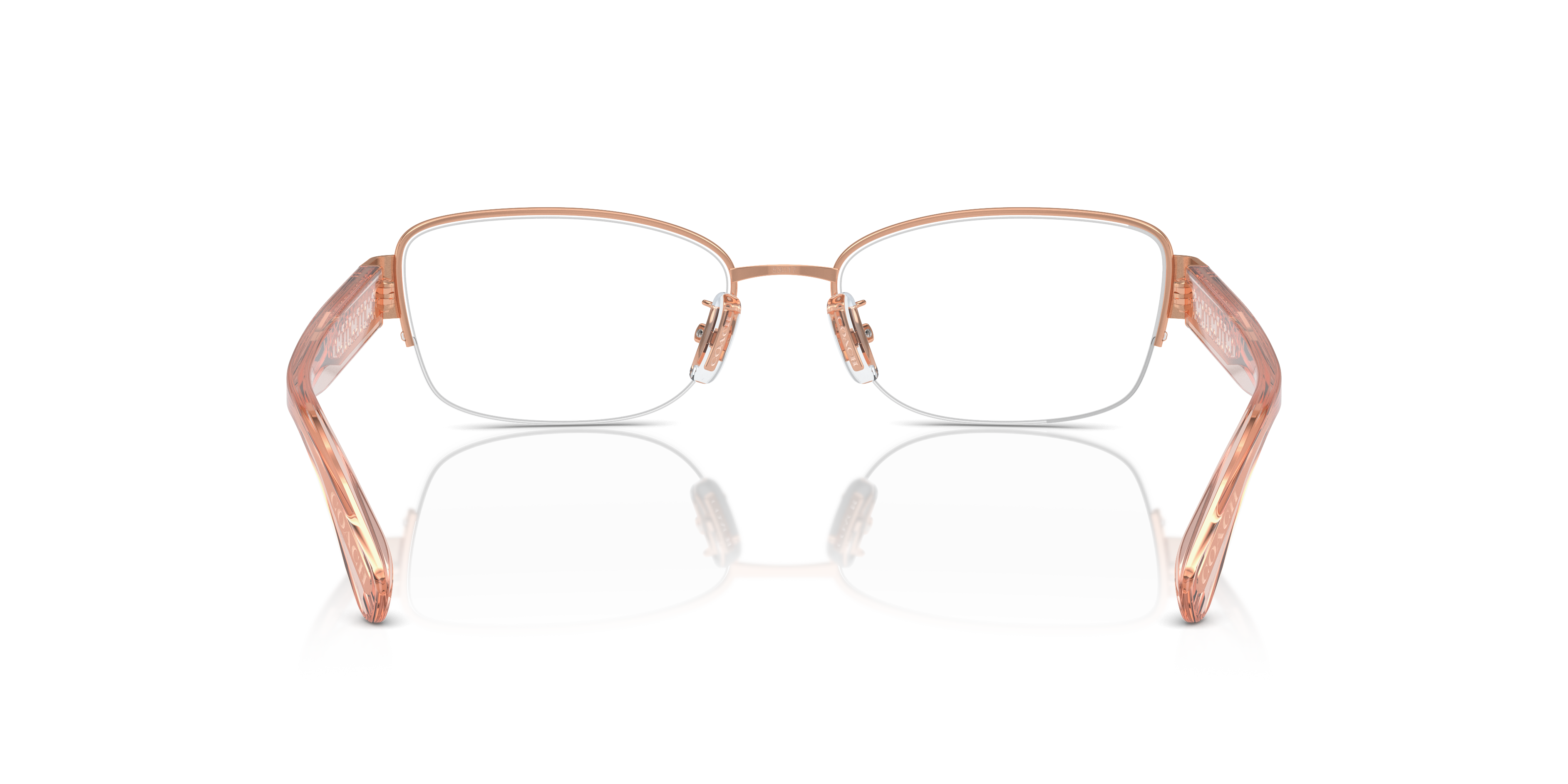 Coach HC5168 Rectangle Eyeglasses - Shiny Rose Gold