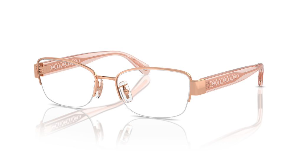 Coach HC5168 Rectangle Eyeglasses - Shiny Rose Gold