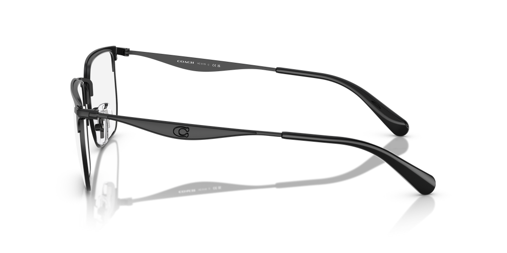 Coach HC5178 Geometric Eyeglasses - Satin Black