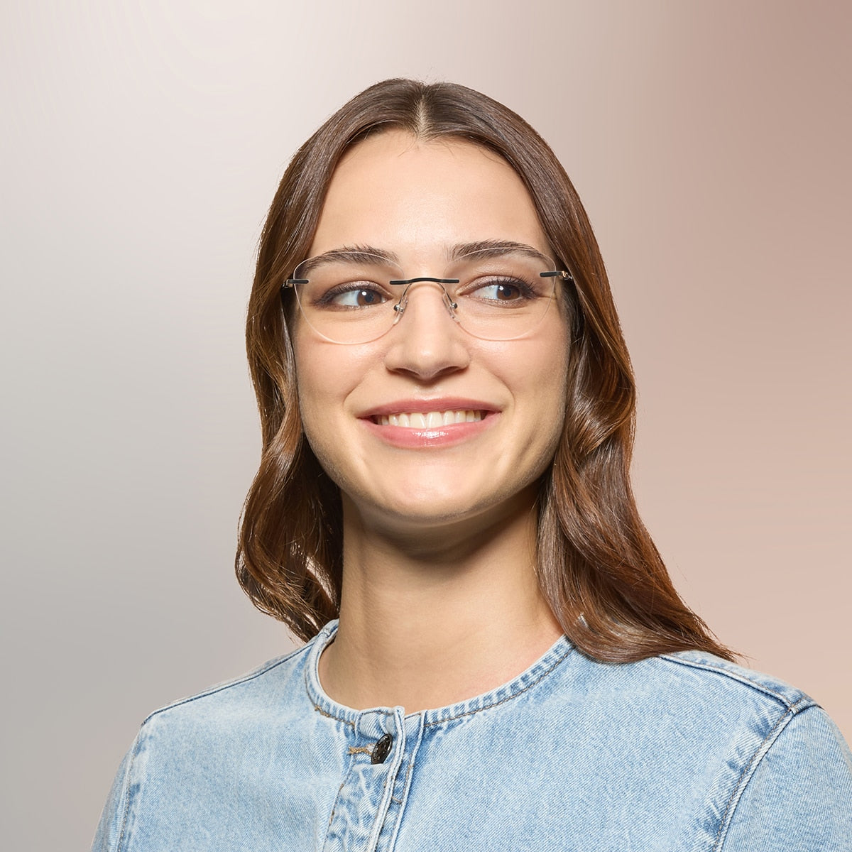 Coach HC5185 Cat Eye Eyeglasses - Shiny Rose Gold