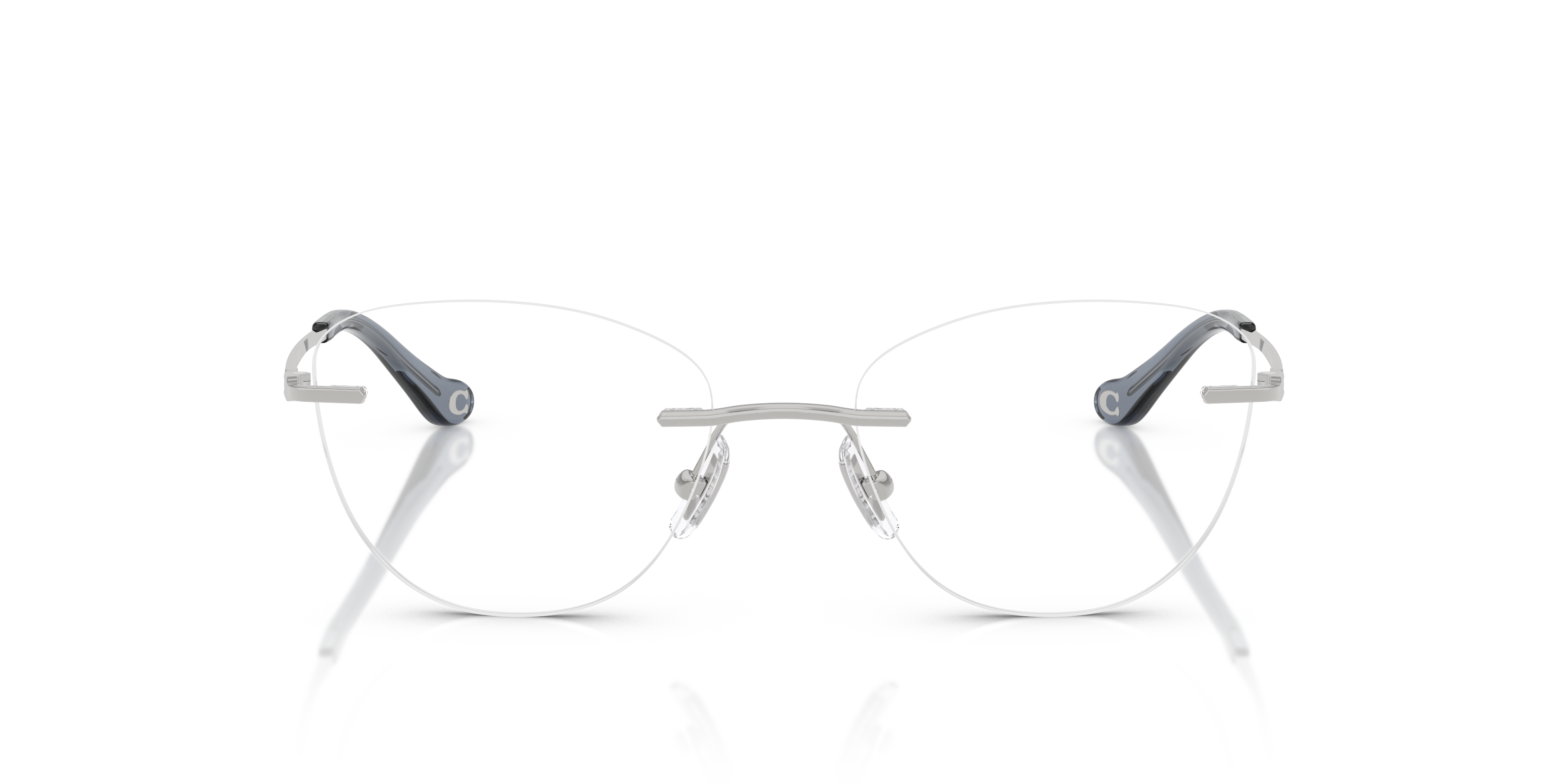 Coach HC5185 Cat Eye Eyeglasses - Shiny Silver