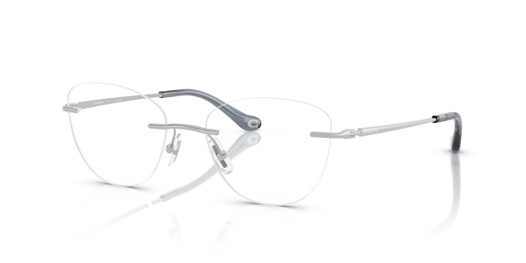 Coach HC5185 Cat Eye Eyeglasses - Shiny Silver