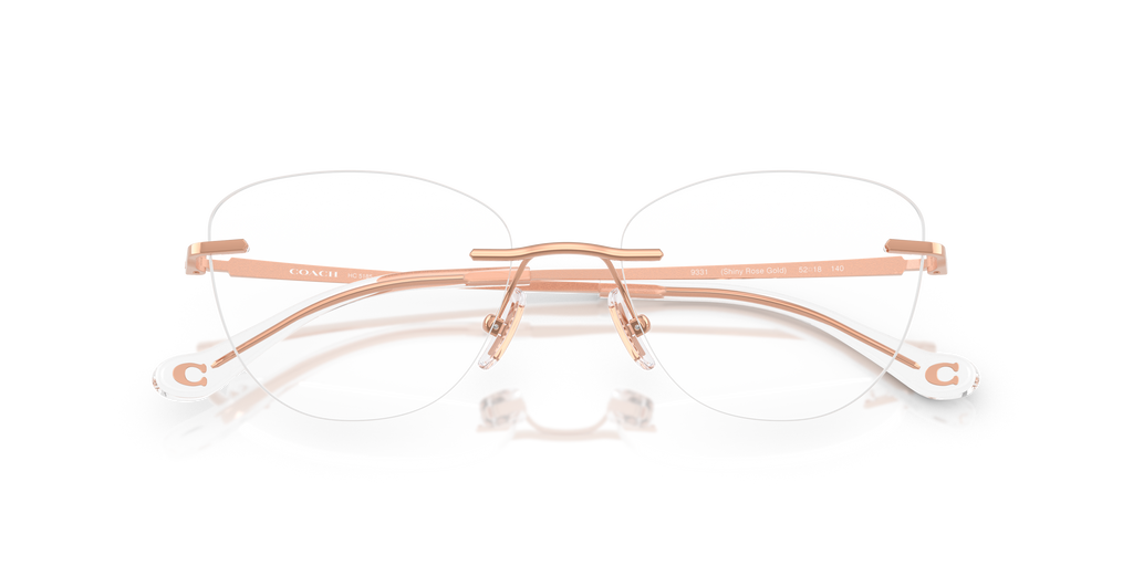 Coach HC5185 Cat Eye Eyeglasses - Shiny Silver