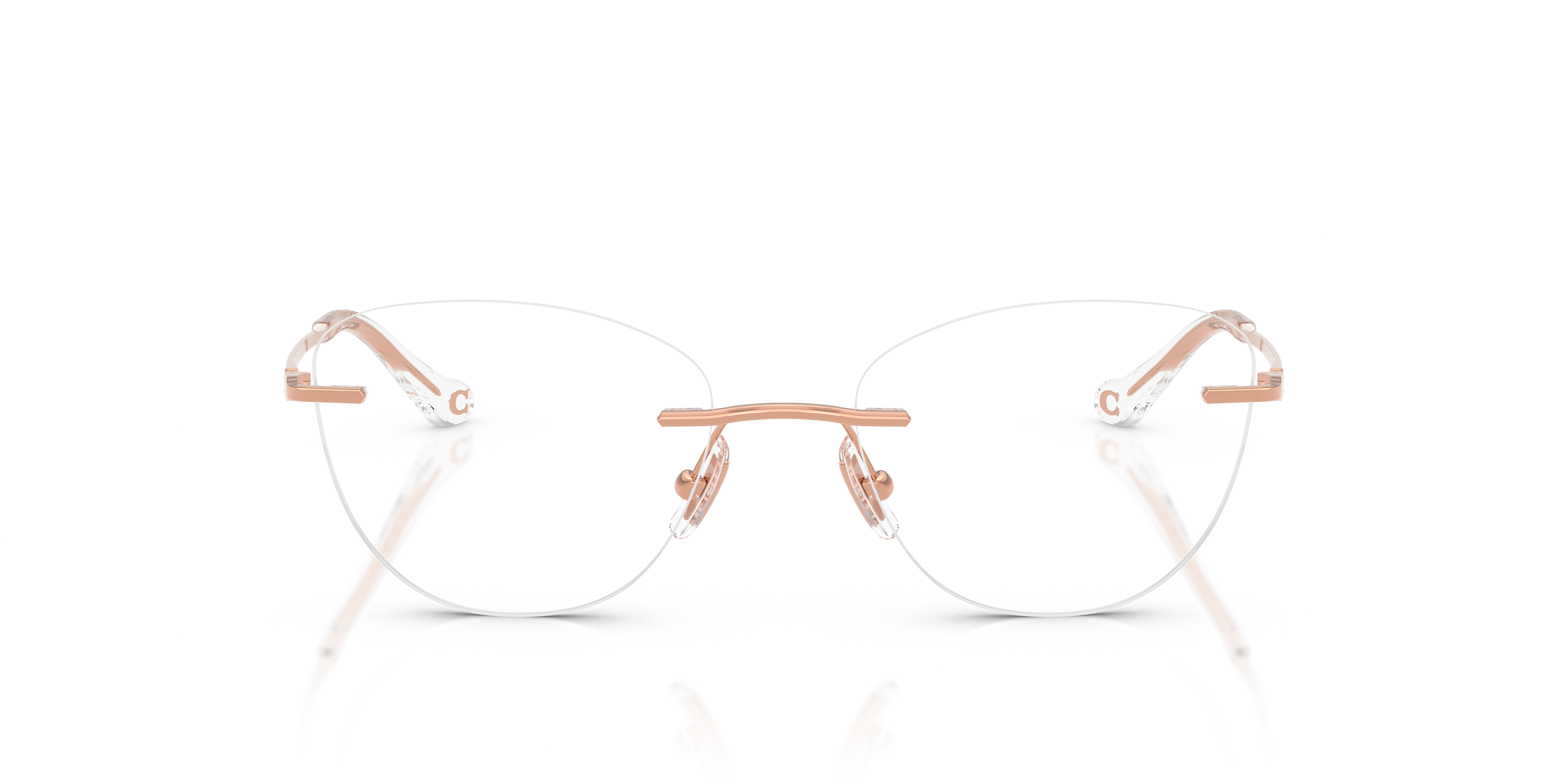 Coach HC5185 Cat Eye Eyeglasses - Shiny Rose Gold