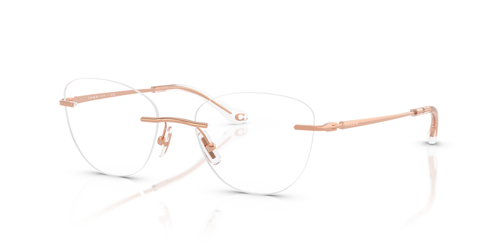 Coach HC5185 Cat Eye Eyeglasses - Shiny Rose Gold