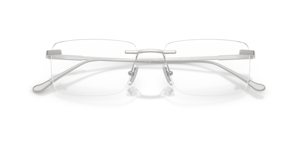 Coach HC5196TD Rectangle Eyeglasses - Shiny Silver