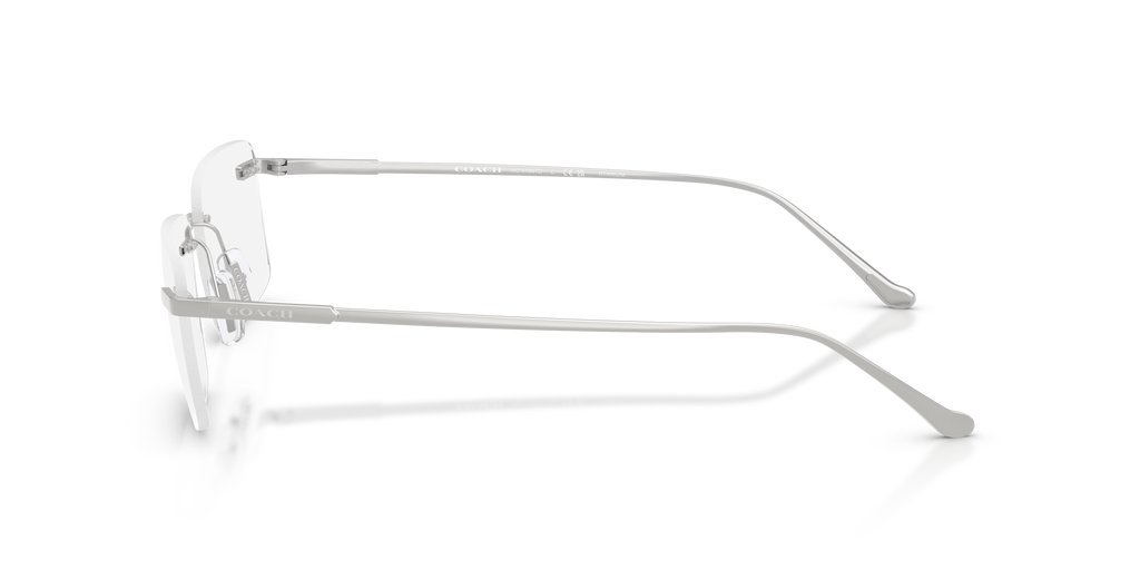 Coach HC5196TD Rectangle Eyeglasses - Shiny Silver