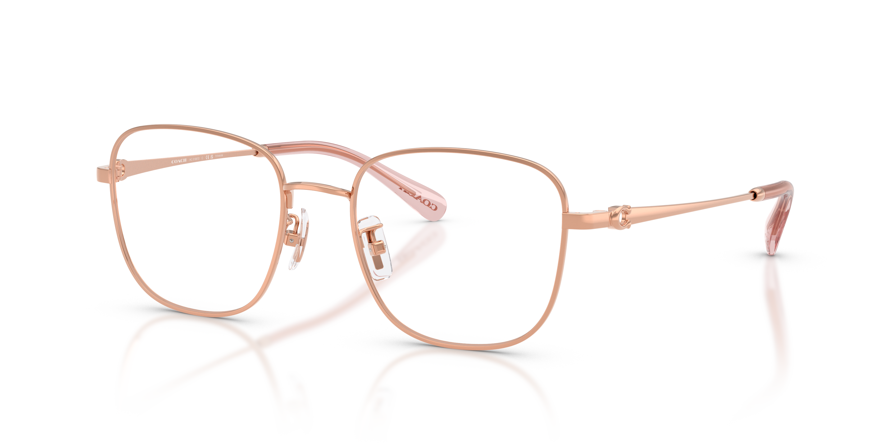Coach HC5198TD Square Eyeglasses - Shiny Light Gold