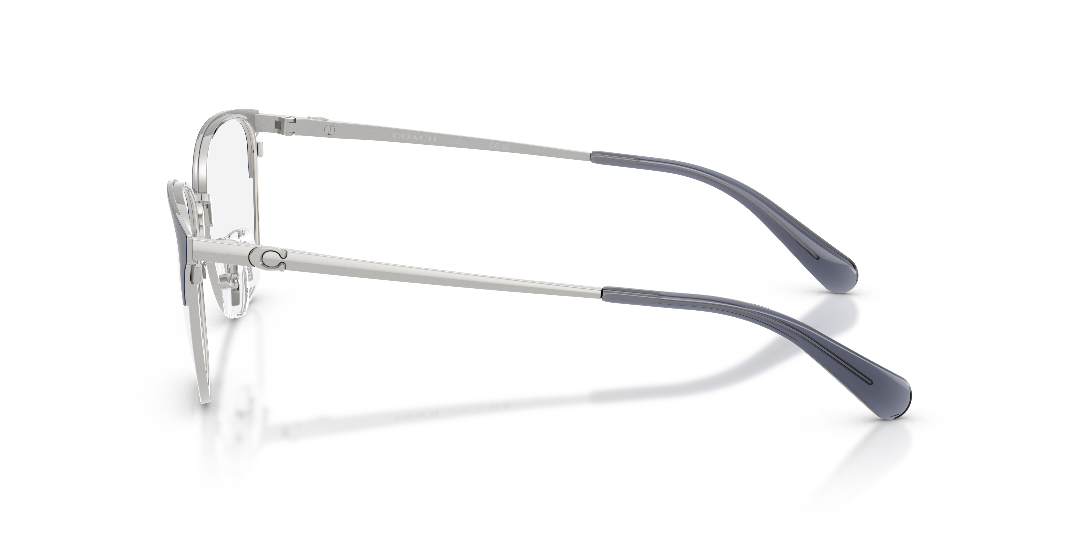Coach HC5202 Cat Eye Eyeglasses - Silver Blue