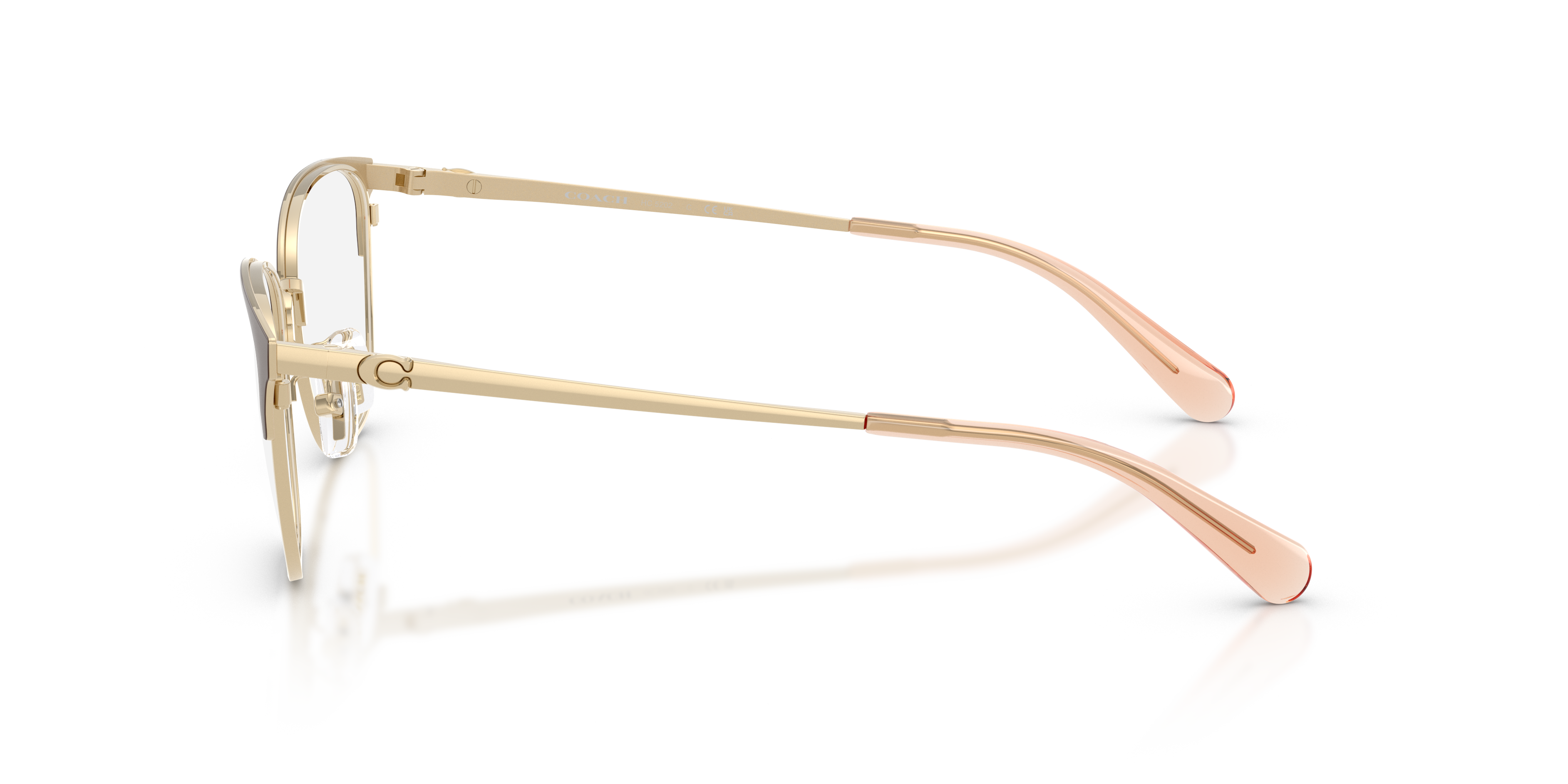 Coach HC5202 Cat Eye Eyeglasses - Light Gold Brown
