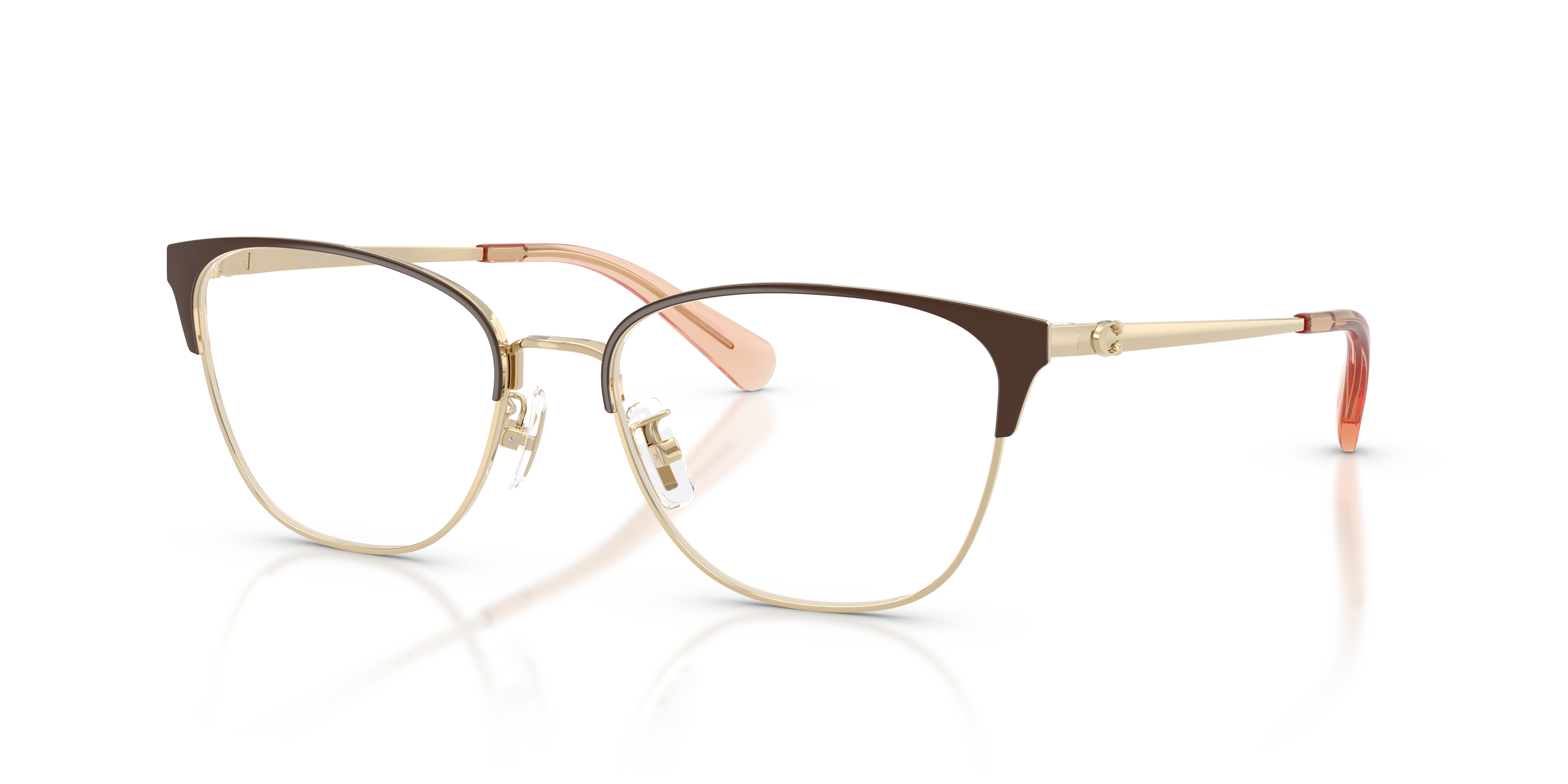 Coach HC5202 Cat Eye Eyeglasses - Light Gold Brown