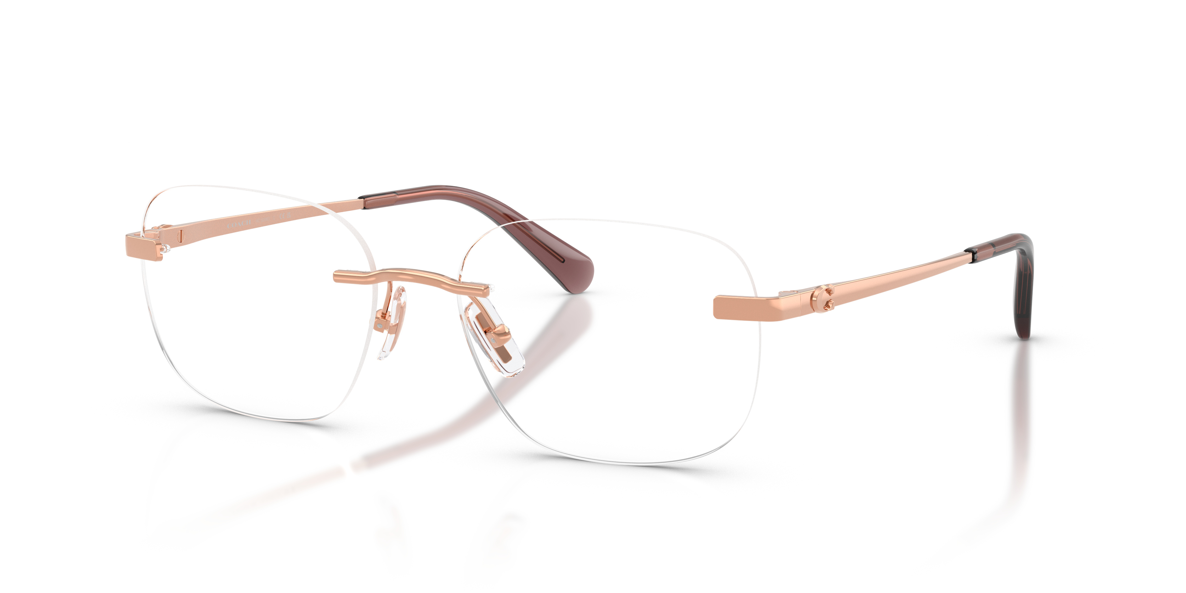 Coach HC5206D Geometric Eyeglasses - Shiny Rose Gold