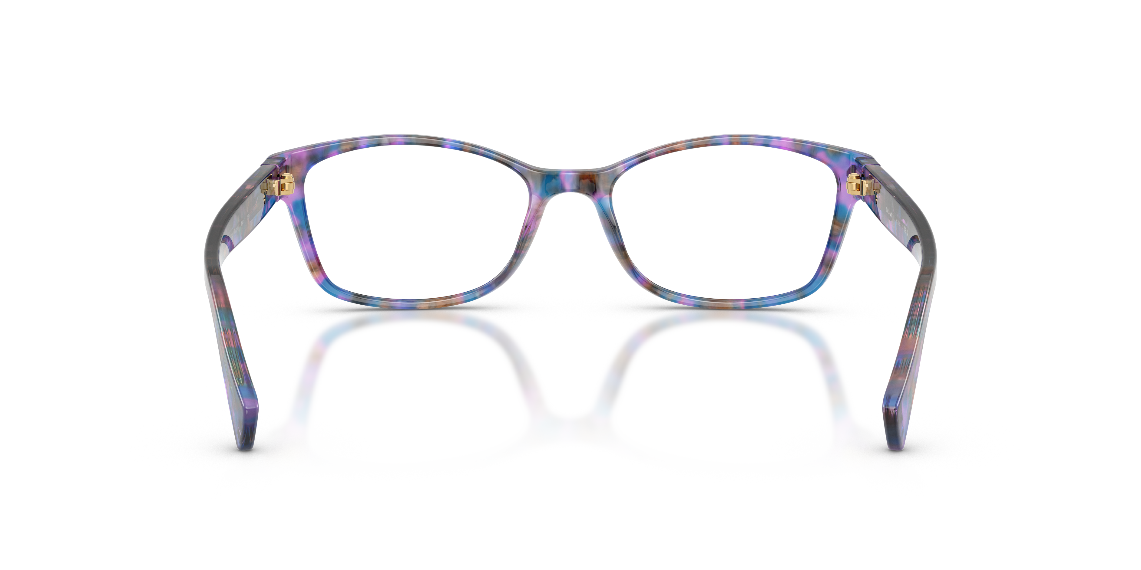 Coach HC6065 Rectangle Eyeglasses - Light Brown Confetti Tortoise