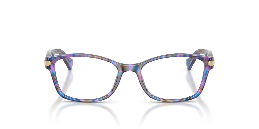 Coach HC6065 Rectangle Eyeglasses - Purple Confetti Tortoise