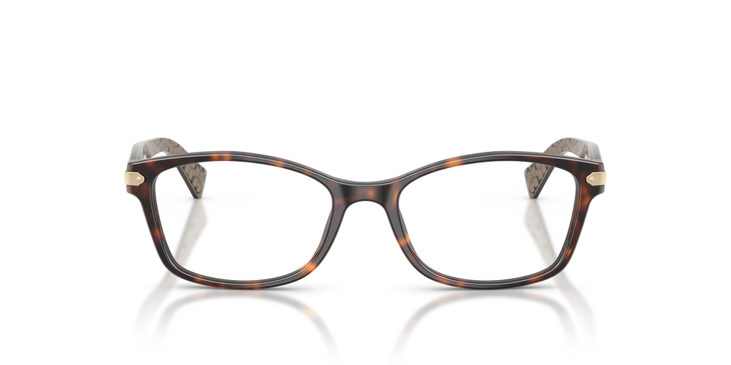 Coach HC6065 Rectangle Eyeglasses - Purple Confetti Tortoise