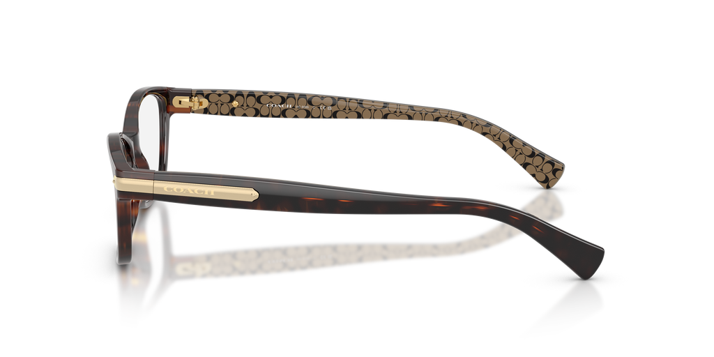Coach HC6065 Rectangle Eyeglasses - Dark Tortoise