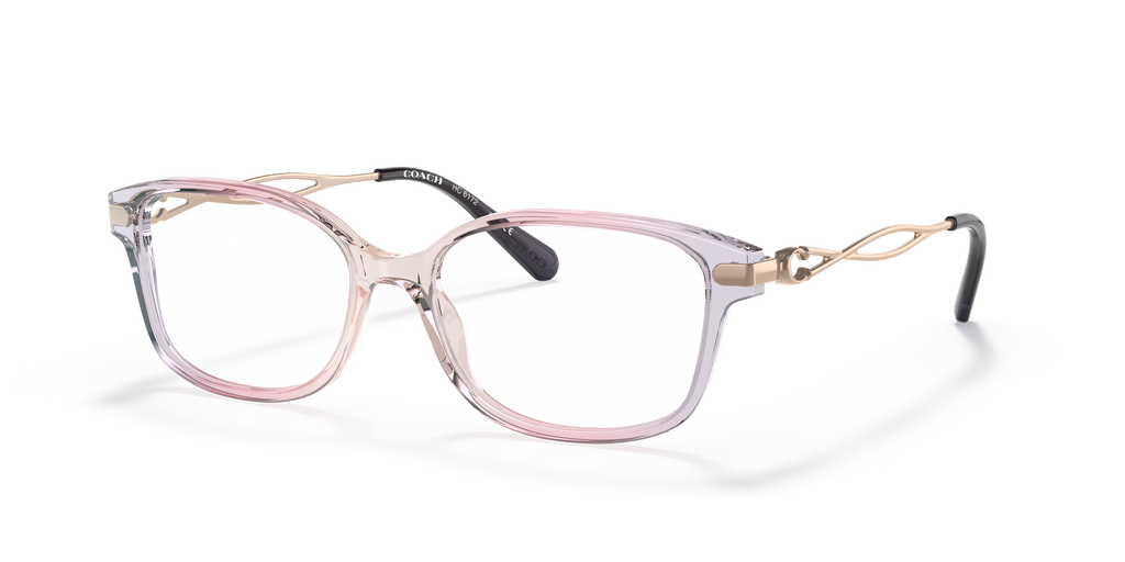 Coach HC6172 Rectangle Eyeglasses - Gradient Transparent Violet