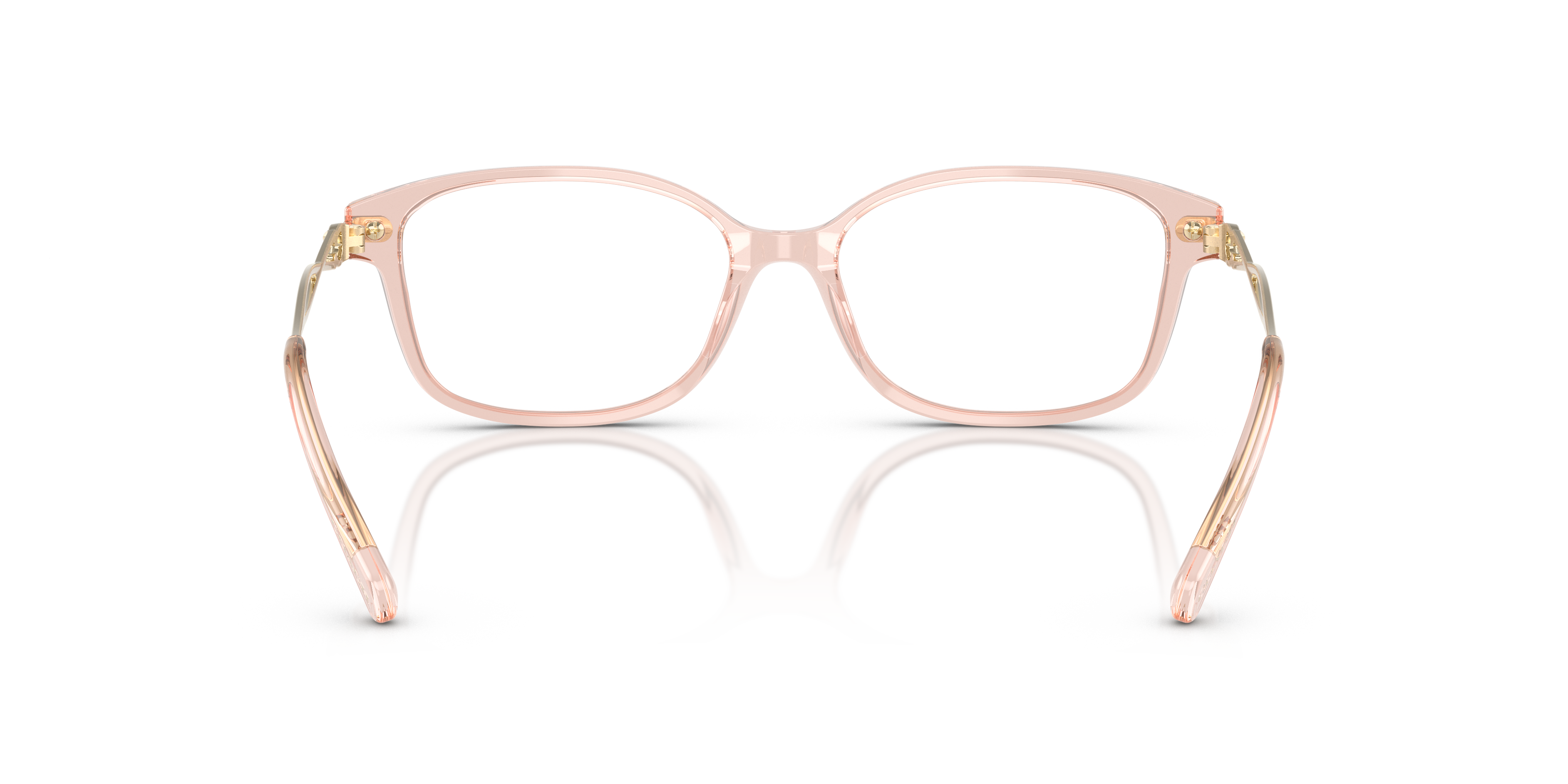 Coach HC6172 Rectangle Eyeglasses - Transparent Dusty Rose