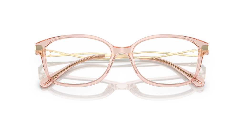 Coach HC6172 Rectangle Eyeglasses - Gradient Transparent Violet