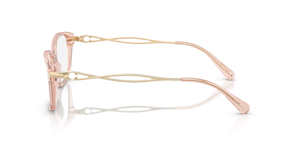 Coach HC6172 Rectangle Eyeglasses - Transparent Dusty Rose