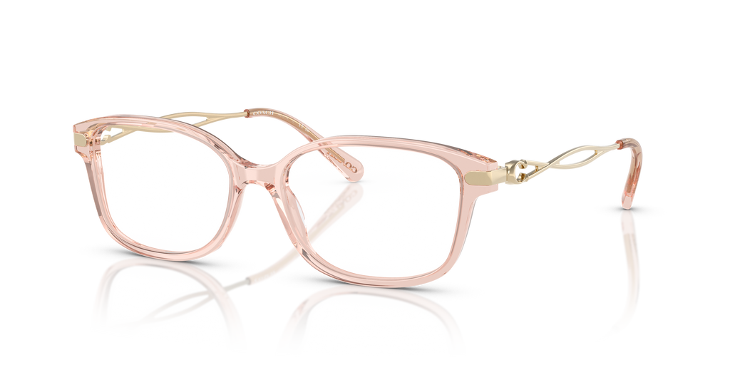 Coach HC6172 Rectangle Eyeglasses - Transparent Dusty Rose