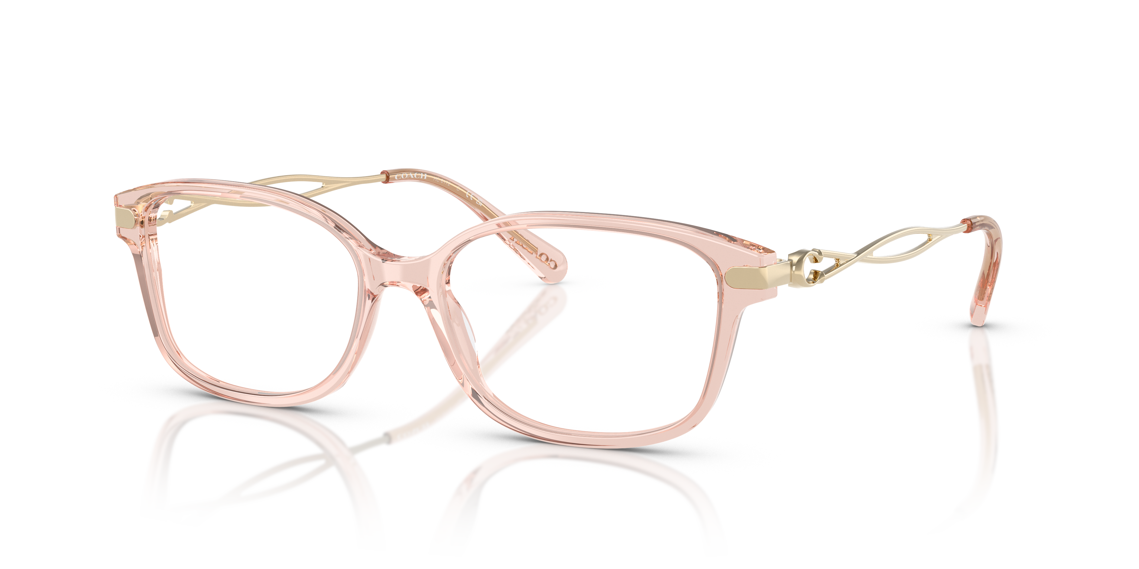Coach HC6172 Rectangle Eyeglasses - Gradient Transparent Violet