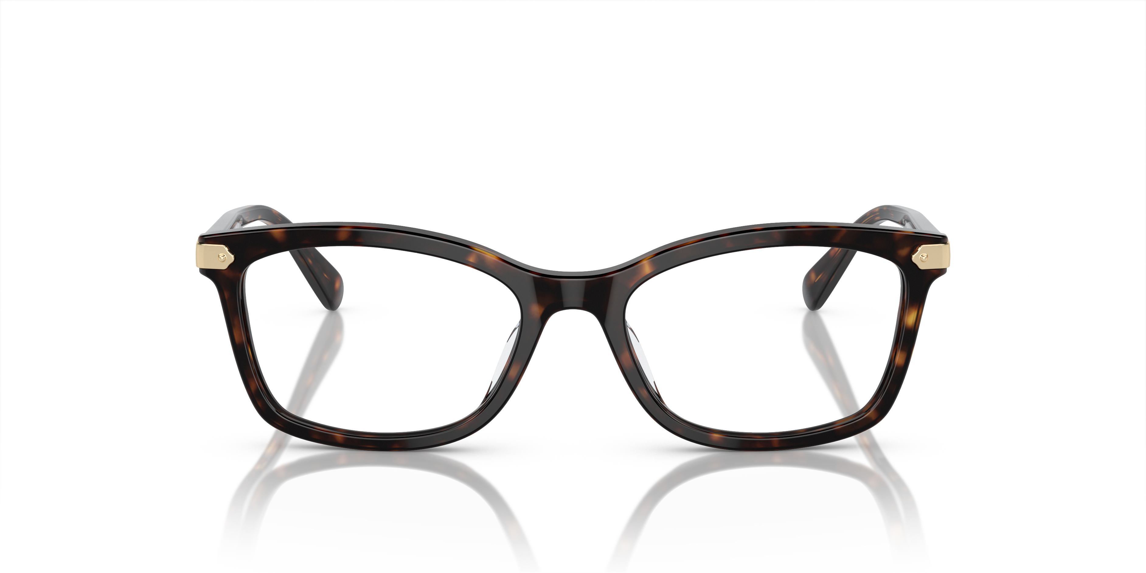 Coach HC6219U Rectangle Eyeglasses - Rose Pearl Tortoise