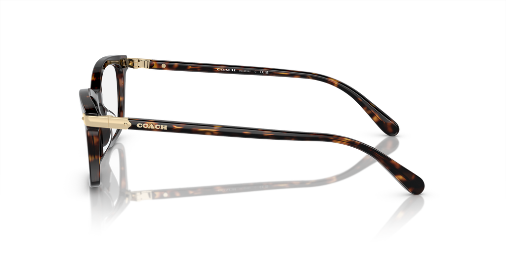 Coach HC6219U Rectangle Eyeglasses - Rose Pearl Tortoise