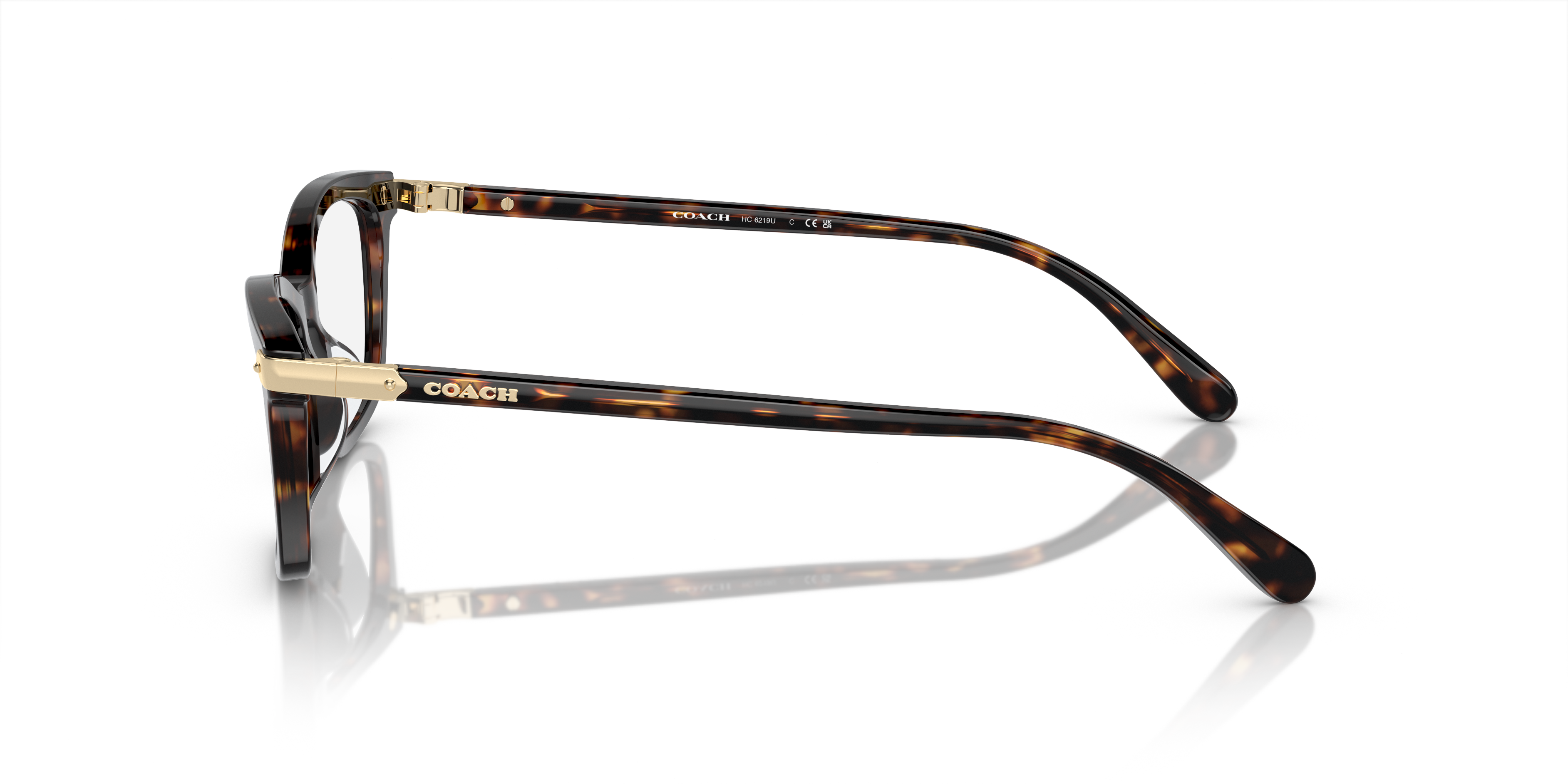 Coach HC6219U Rectangle Eyeglasses - Dark Tortoise