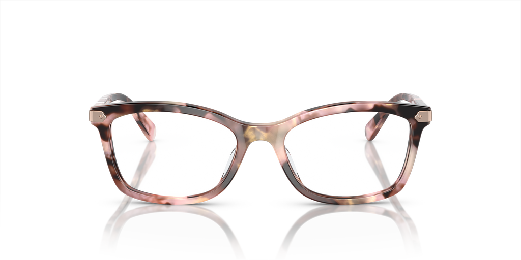 Coach HC6219U Rectangle Eyeglasses - Rose Pearl Tortoise