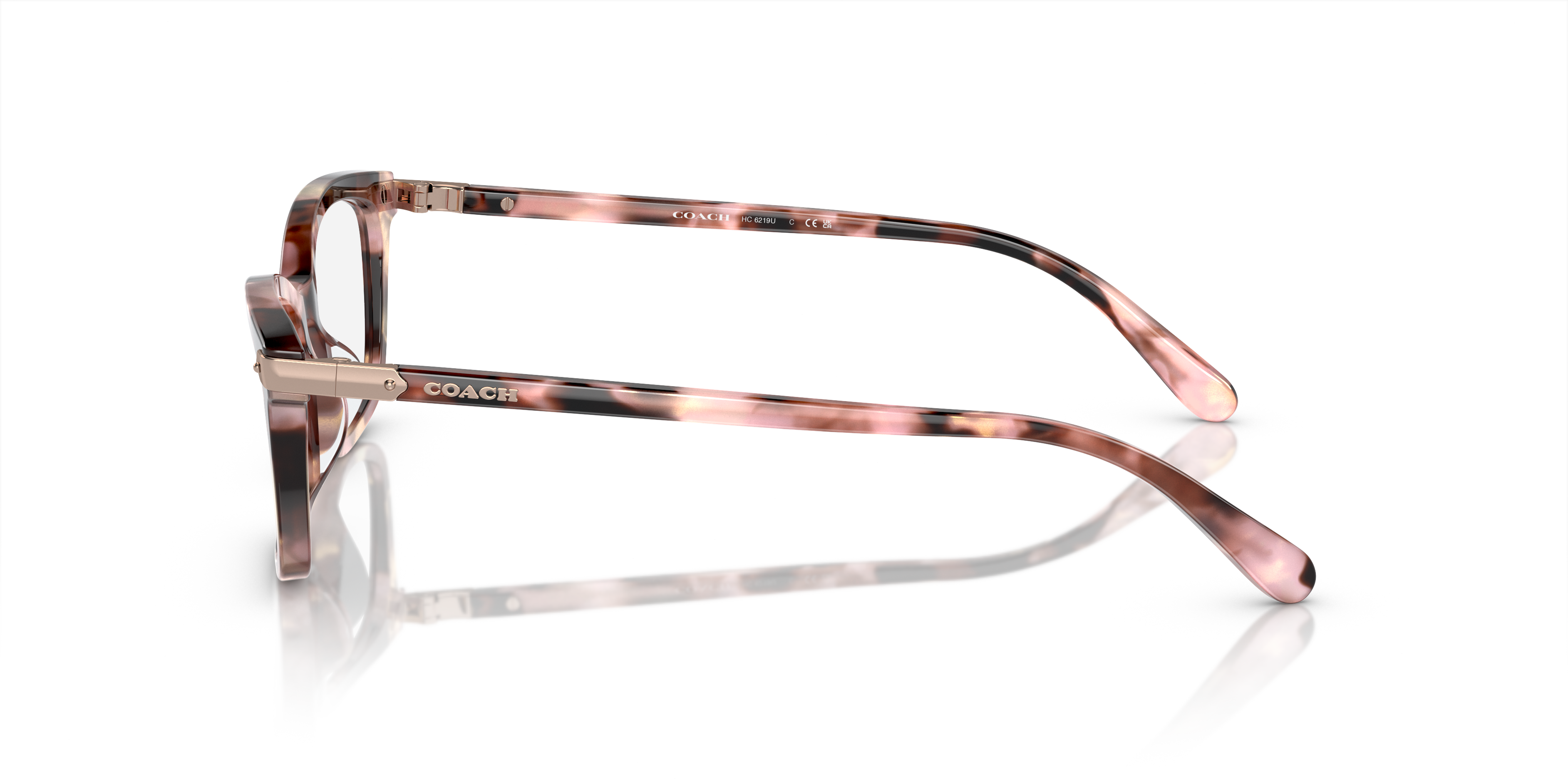 Coach HC6219U Rectangle Eyeglasses - Dark Tortoise