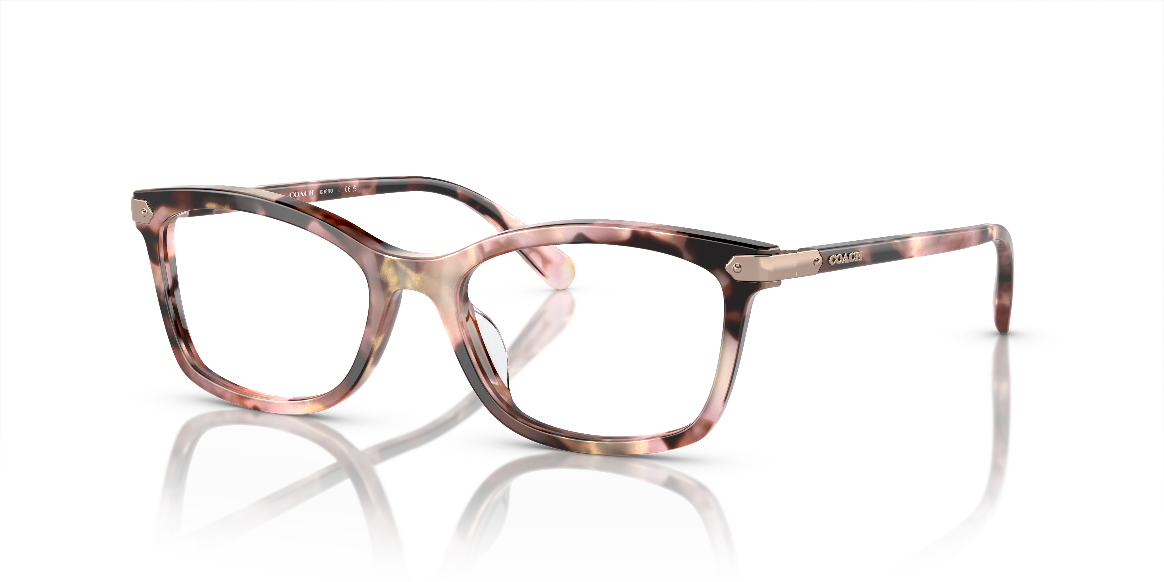 Coach HC6219U Rectangle Eyeglasses - Dark Tortoise
