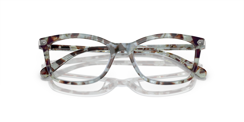 Coach HC6219U Rectangle Eyeglasses - Rose Pearl Tortoise