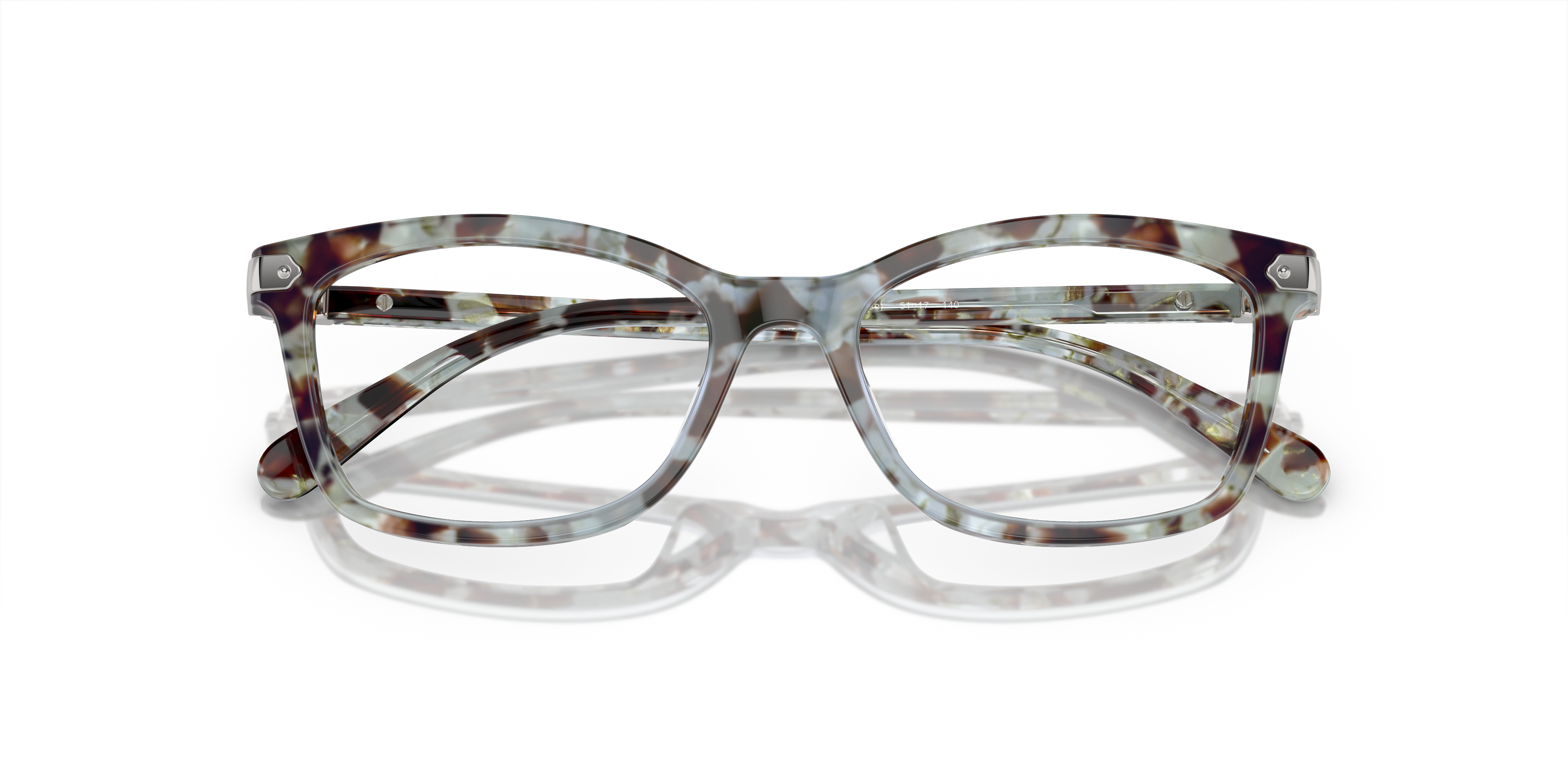 Coach HC6219U Rectangle Eyeglasses - Rose Pearl Tortoise