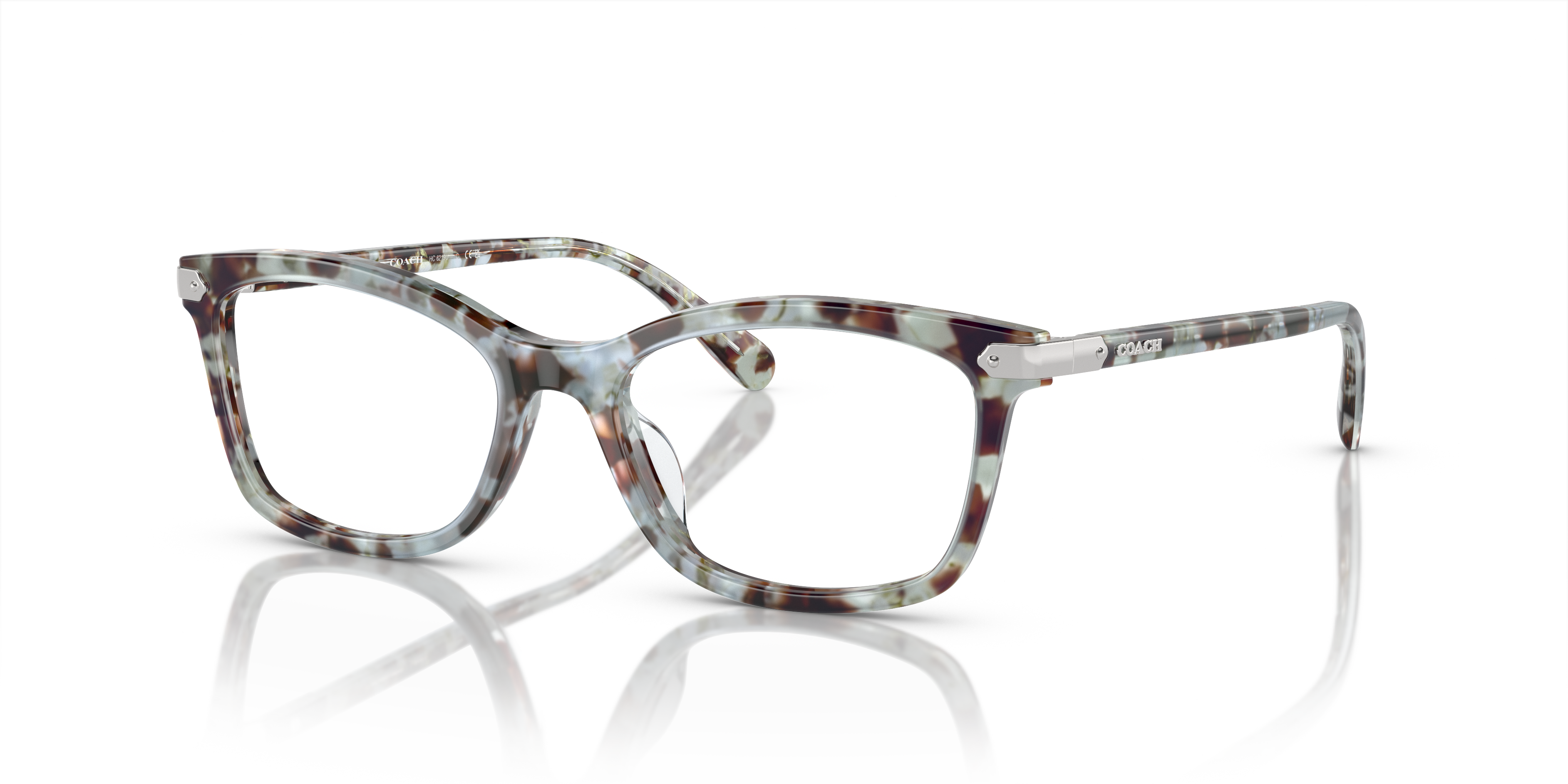 Coach HC6219U Rectangle Eyeglasses - Seaglass Tortoise