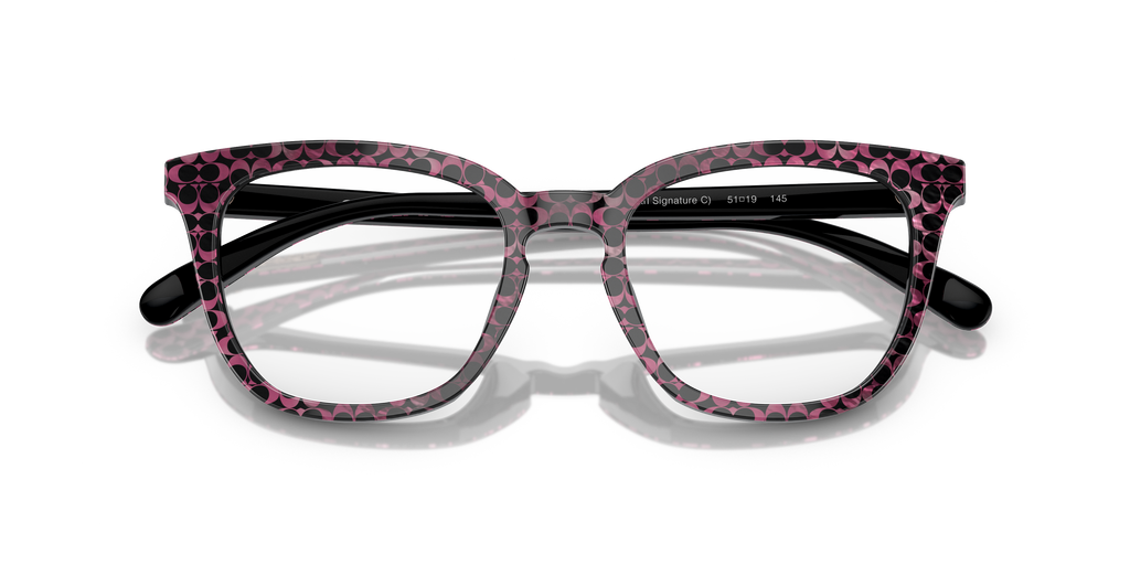 Coach HC6222U Square Eyeglasses - Transparent Blue