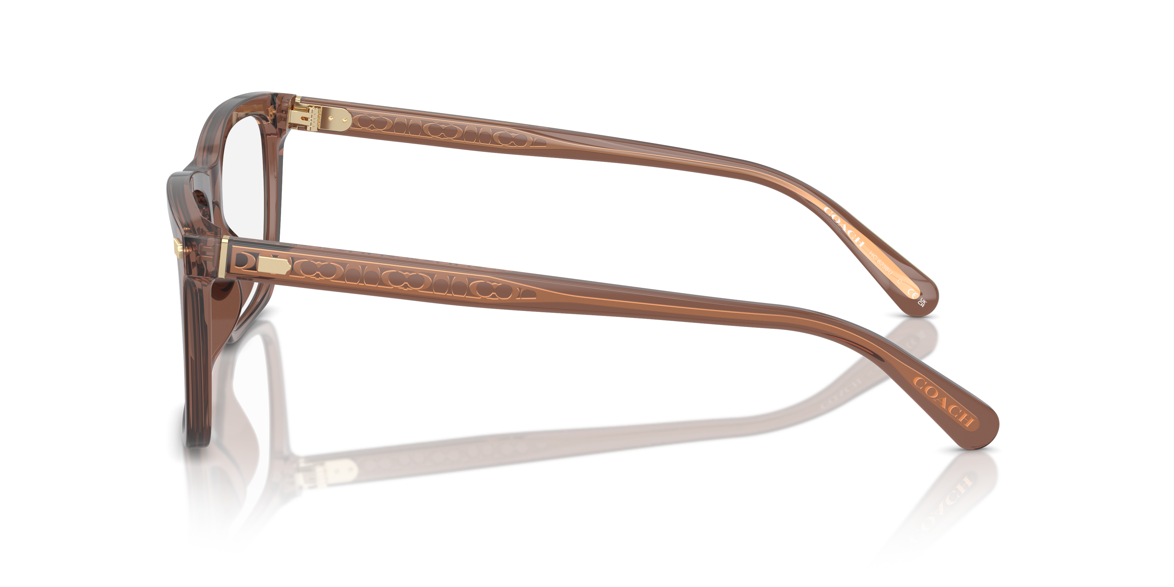 Coach HC6238U Square Eyeglasses - Transparent Clear