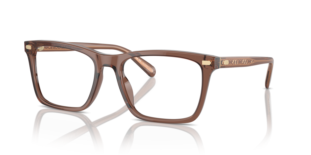 Coach HC6238U Square Eyeglasses - Transparent Pecan