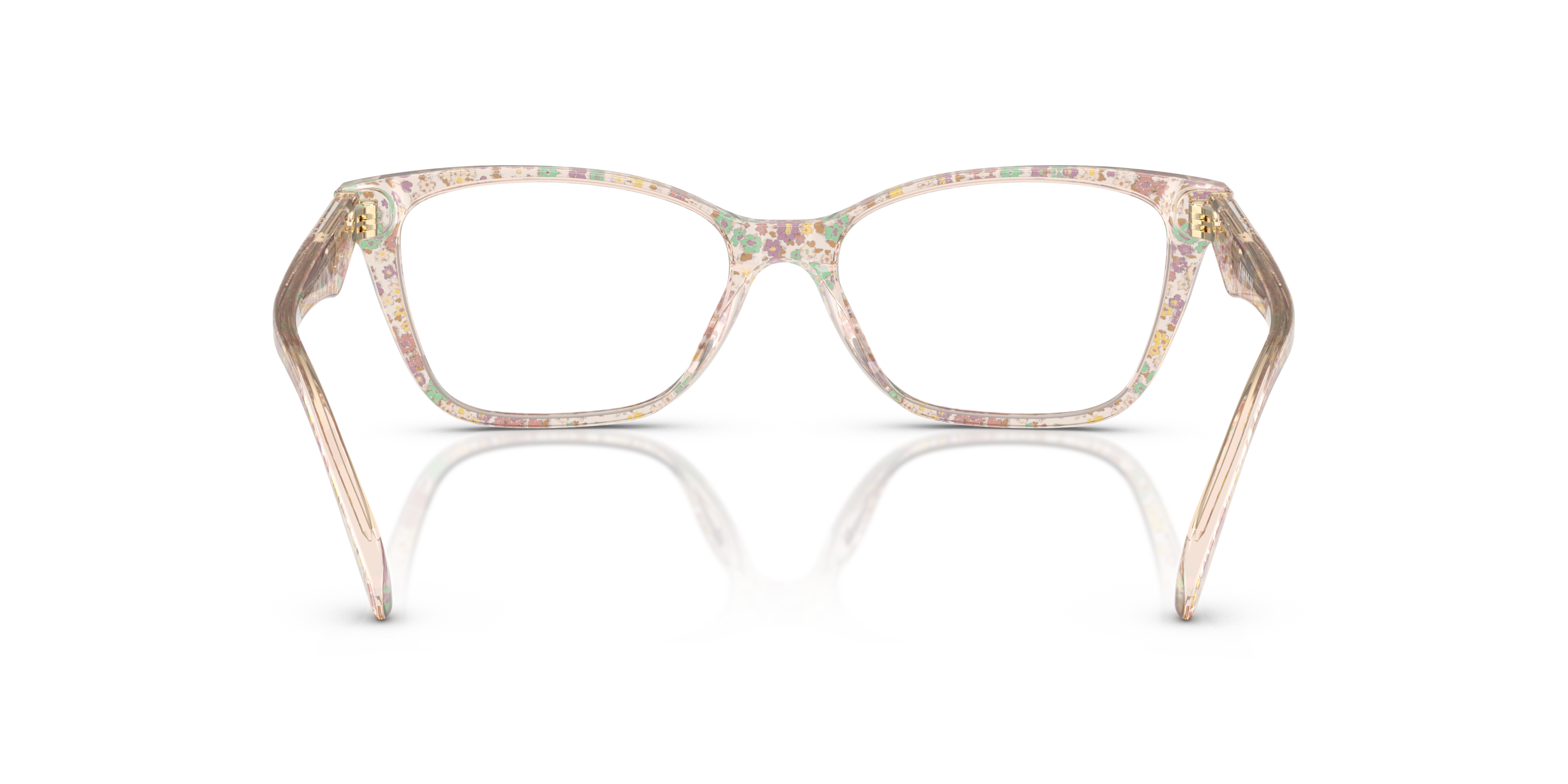 Coach HC6248U Cat Eye Eyeglasses - Milky Violet Floral Field
