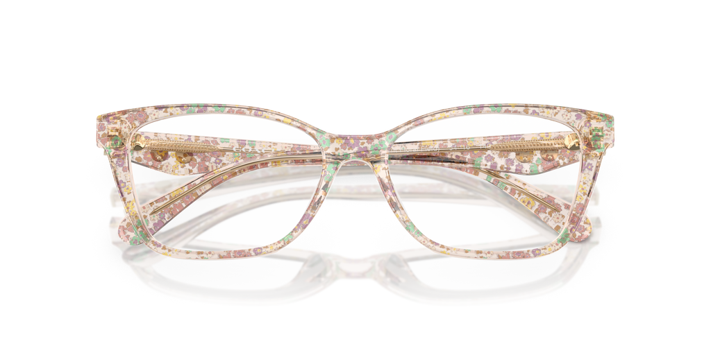 Coach HC6248U Cat Eye Eyeglasses - Milky Violet Floral Field