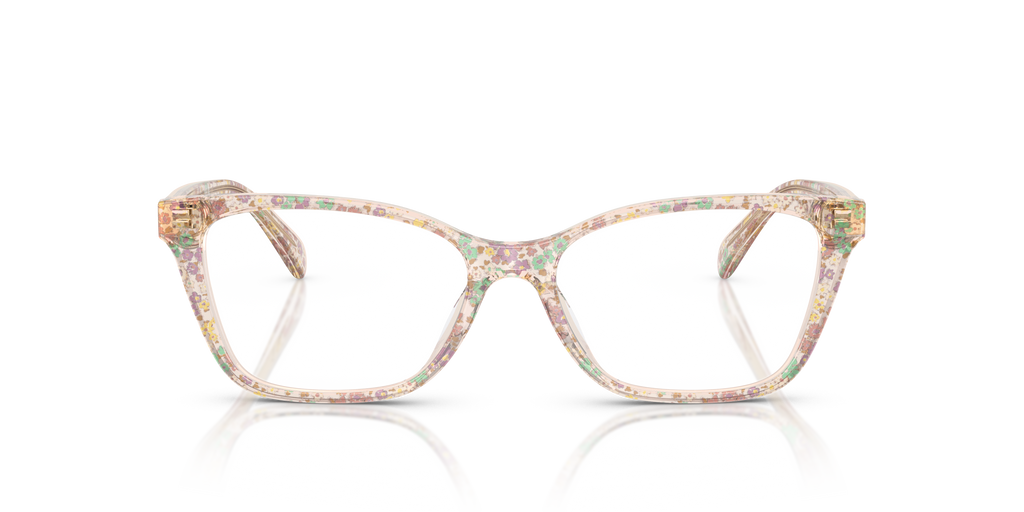 Coach HC6248U Cat Eye Eyeglasses - Transparent Floral Field