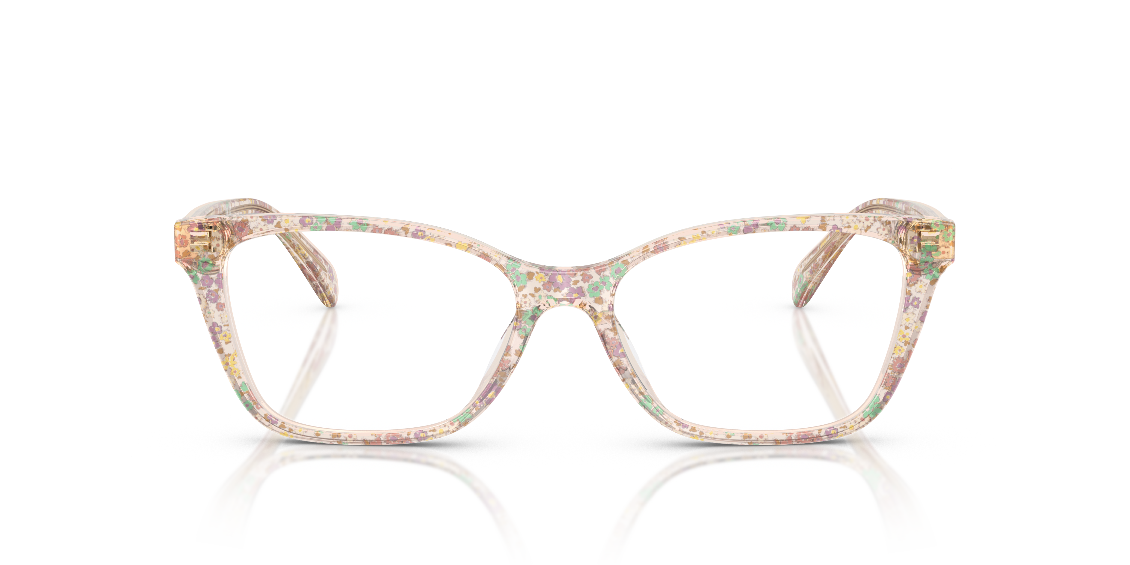 Coach HC6248U Cat Eye Eyeglasses - Transparent Floral Field
