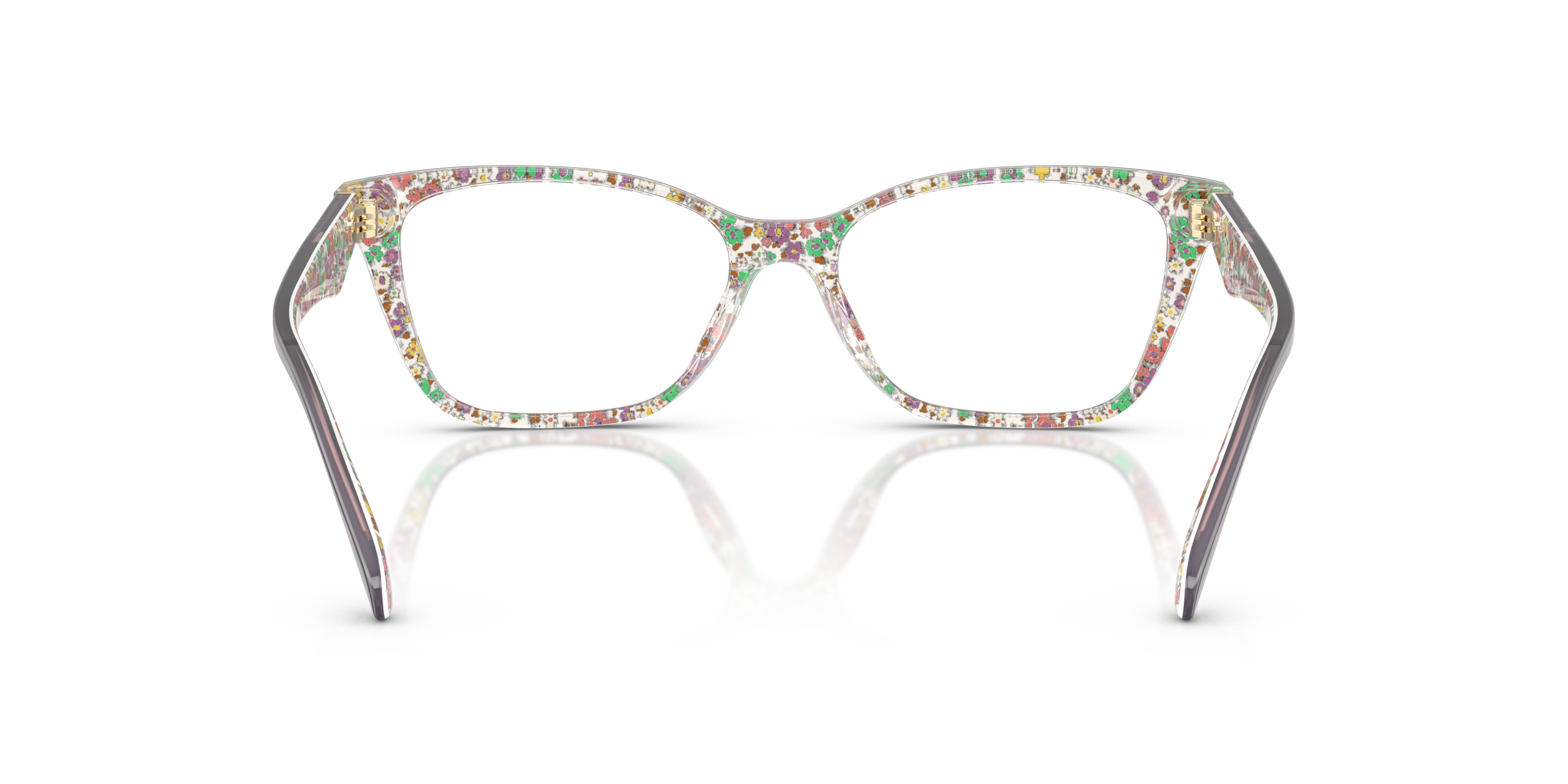 Coach HC6248U Cat Eye Eyeglasses - Milky Violet Floral Field