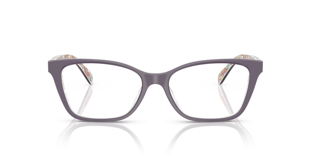Coach HC6248U Cat Eye Eyeglasses - Milky Violet Floral Field