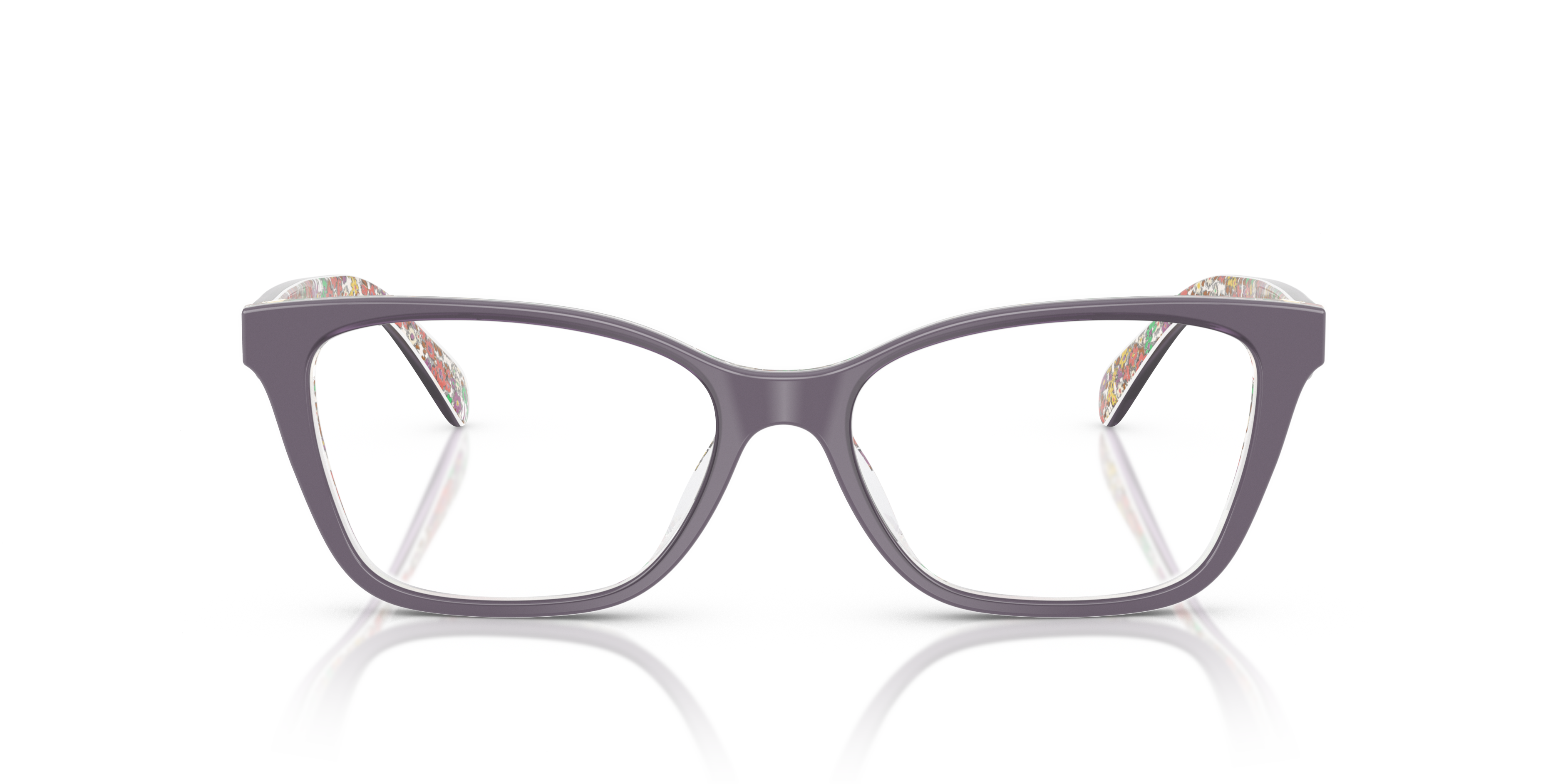 Coach HC6248U Cat Eye Eyeglasses - Transparent Floral Field