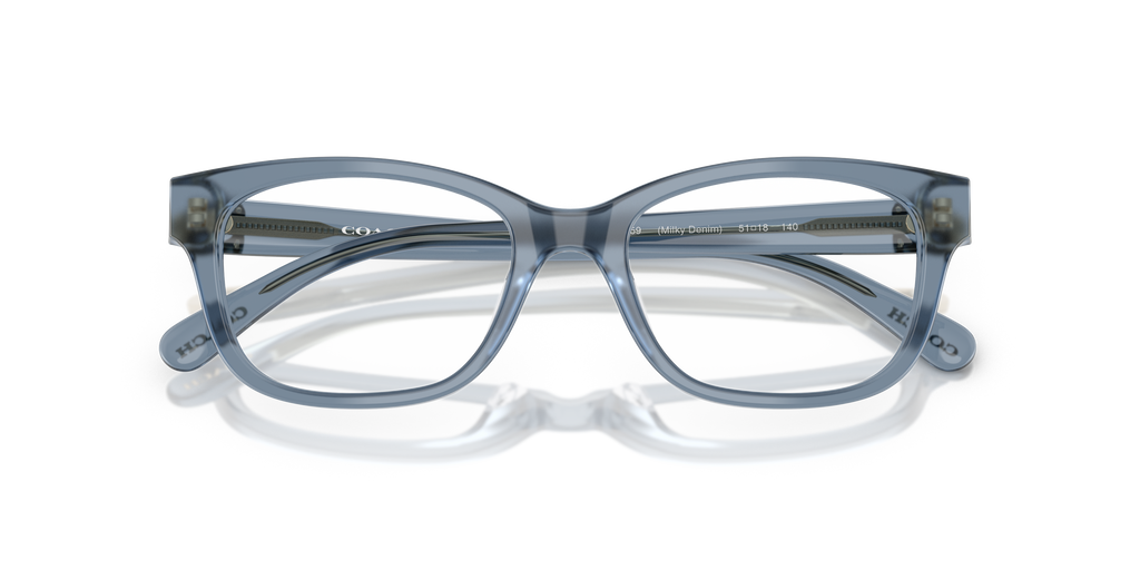 Coach HC6257U Square Eyeglasses - Milky Denim