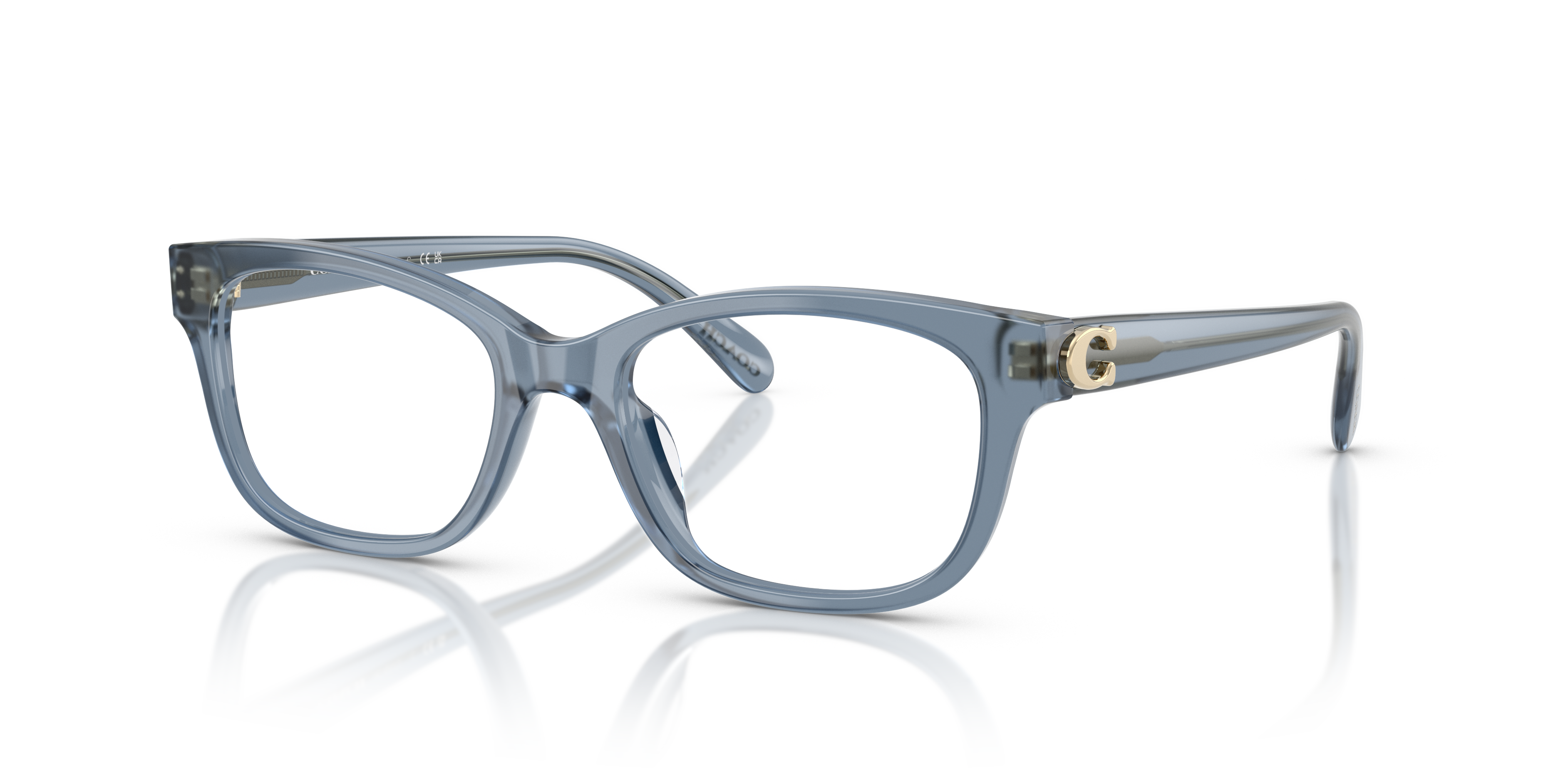 Coach HC6257U Square Eyeglasses - Milky Denim